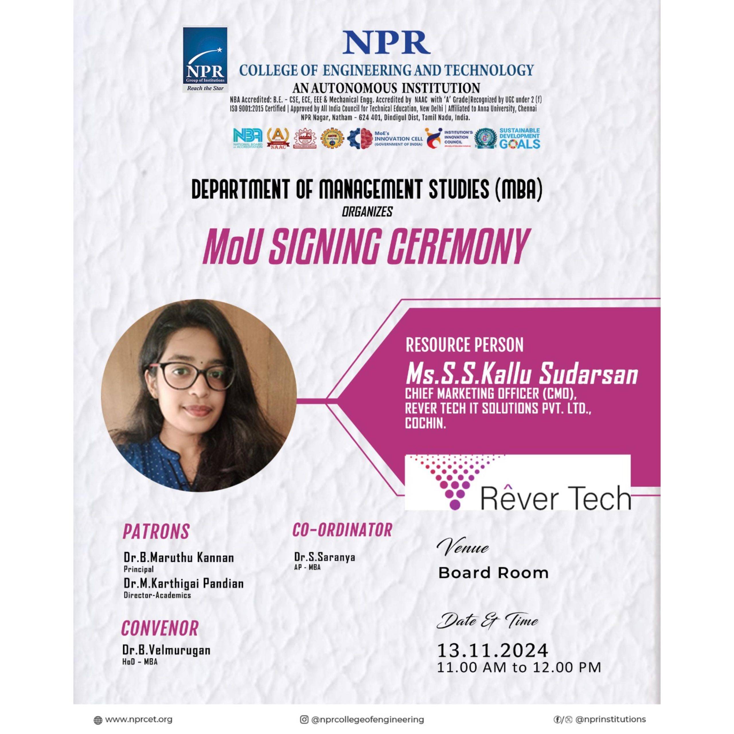 MoU Signing Ceremony