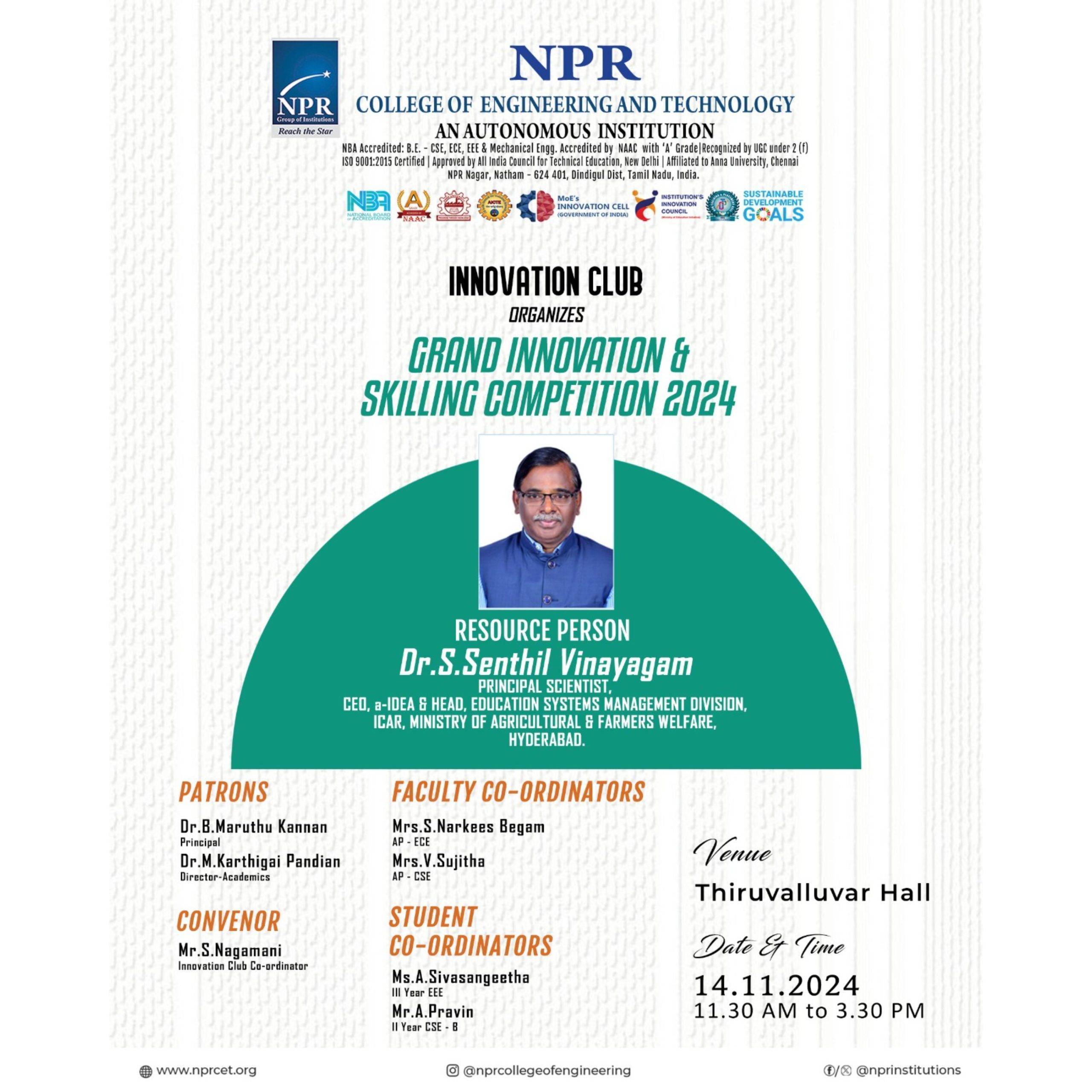 Grand Innovation & Skilling Competition 2024